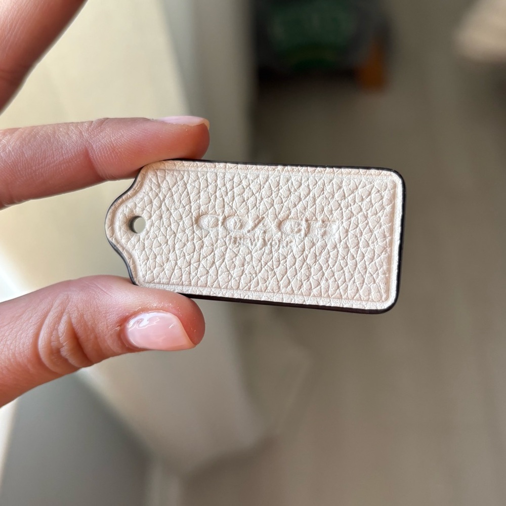 Coach Ivory Leather Tag